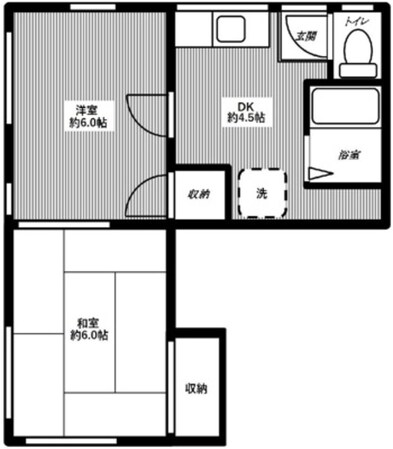 コーポ東和の物件間取画像